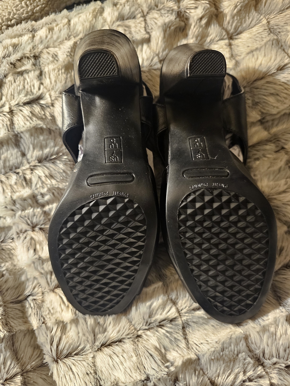 NWOT Aerosoles Black Open-Toe Heel Sandals - Picture 4 of 5